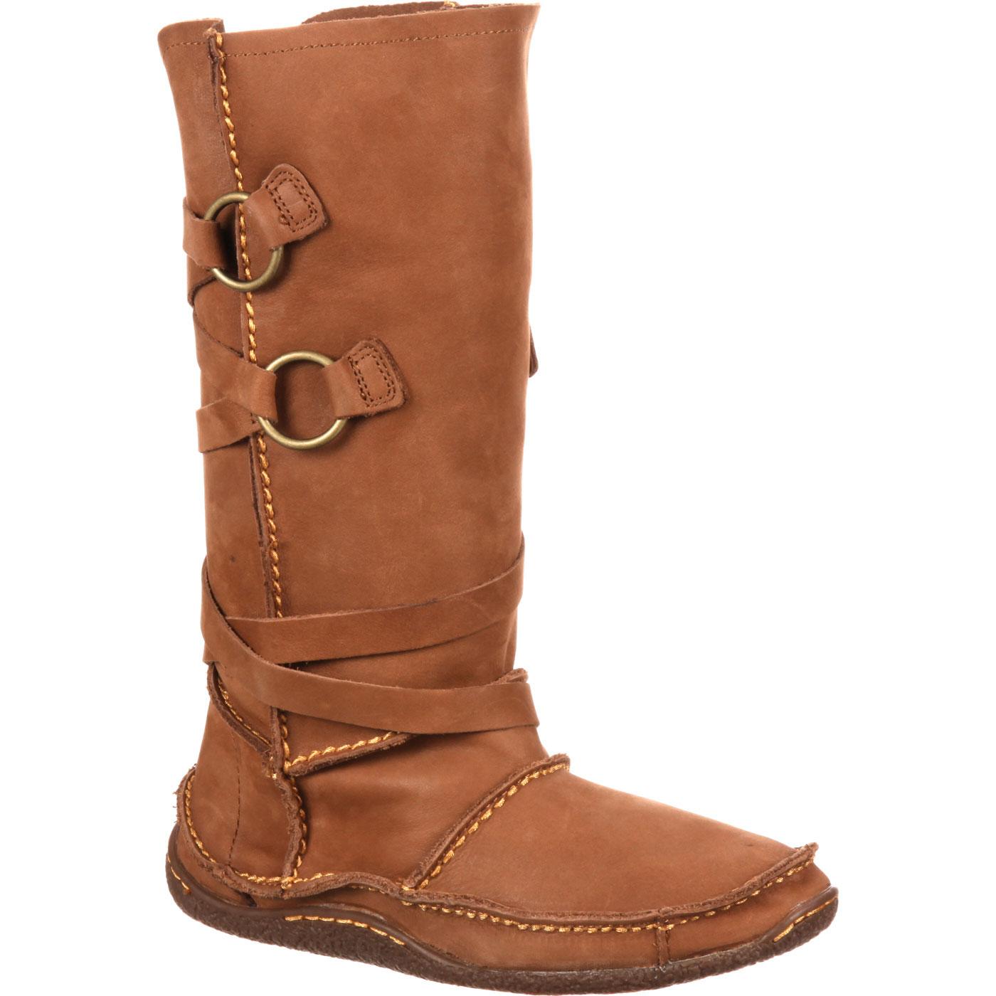 leather moc boots