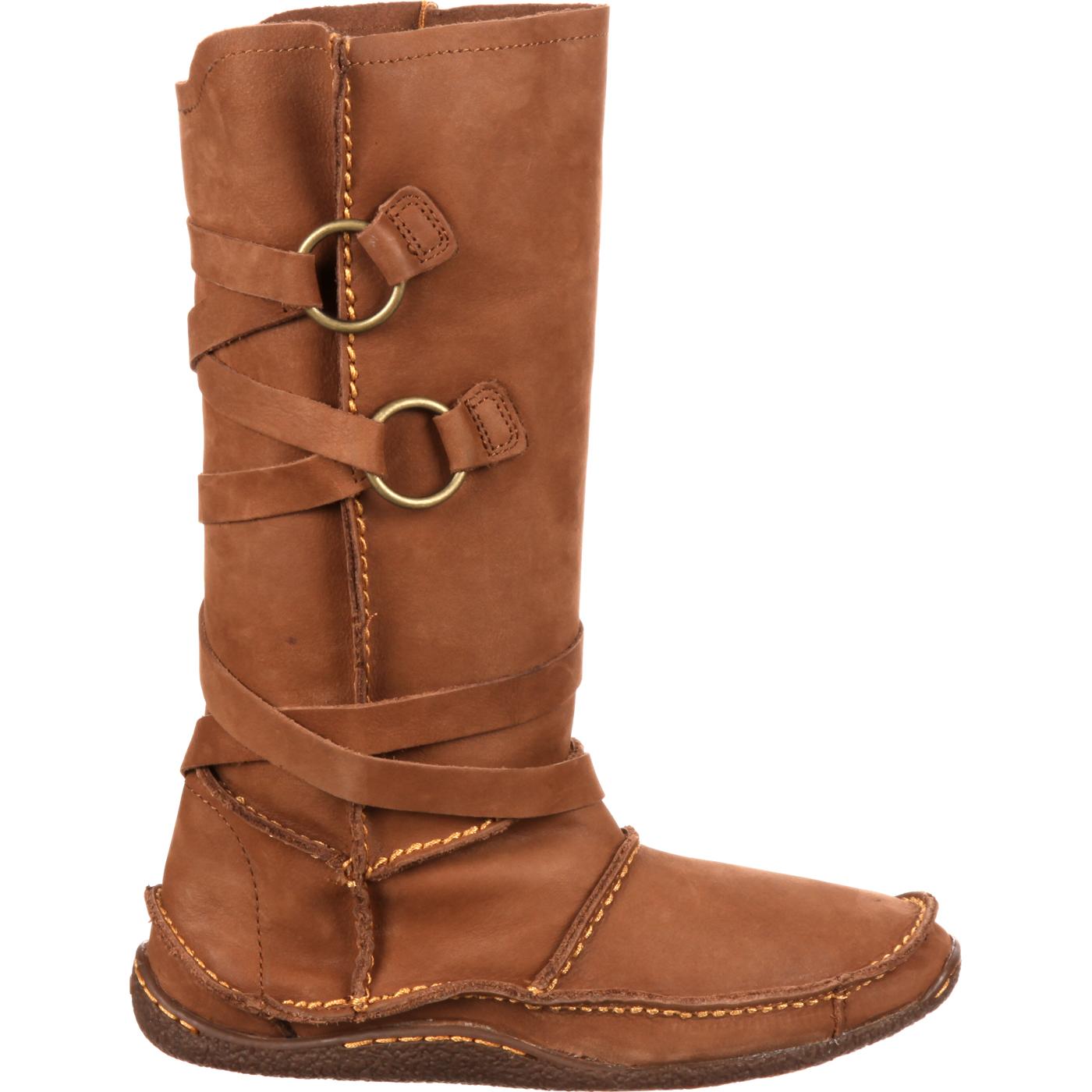 leather moc boots