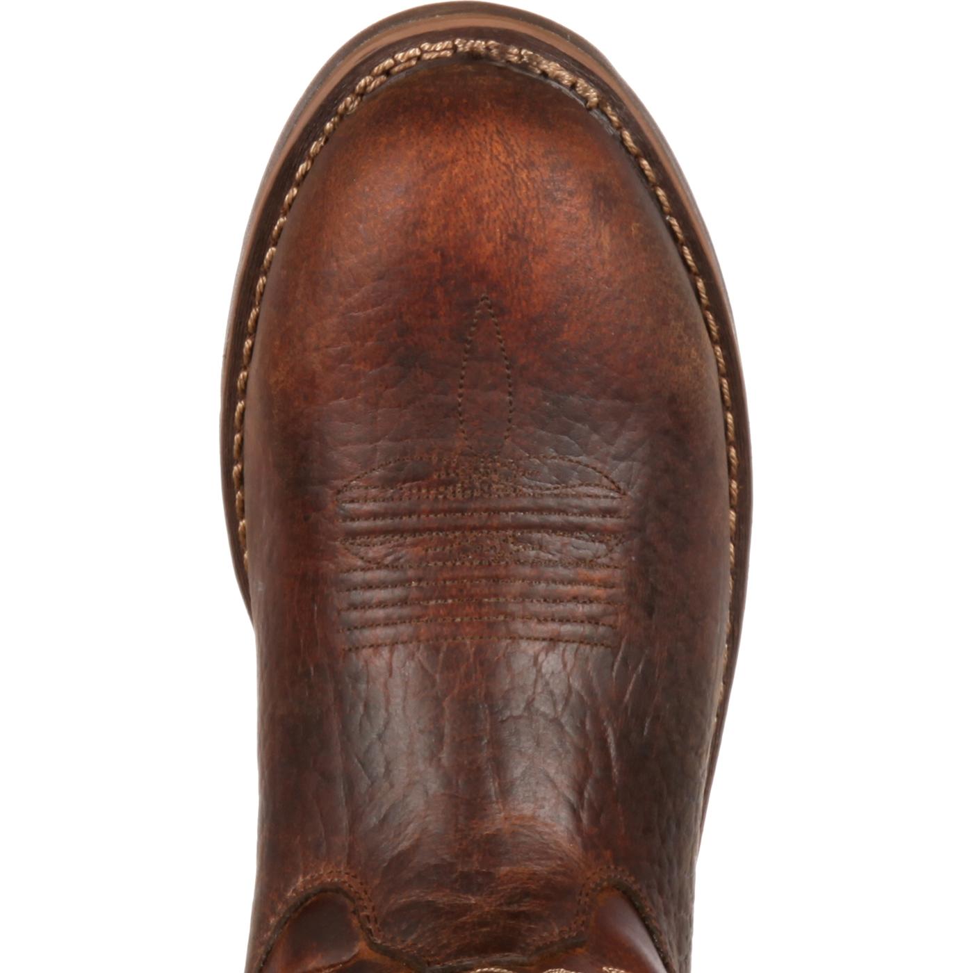 Workin' Rebel by Durango: Men's Brown Leather Composite Toe Work Boots ...